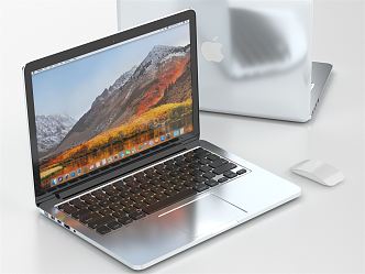 Modern Laptop Apple Laptop 3d model