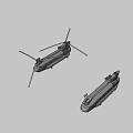 Green Military Helicopter Flying With Rotors Landing Gear And Windows In Blue Sky