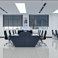 Modern Public Office Space For Police With Workstations Computer Monitors Large Screens And Black Chairs