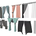 Various Colored Curtains With Different Styles And Designs For Home Decor
