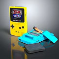 Modern game machine electronic chicken palm game machine 3d model