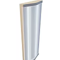 Tech Exhibition Hall Interior Featuring Modern White Cylindrical Pillar Design Elements