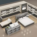 TEMPUR Store In Mall With Mattresses Pillows Display Shelves And Beds