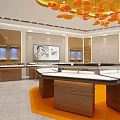 Luxurious Jewelry Store Interior Design Featuring Elegant Display Counters Chandeliers And Comfortable Chairs