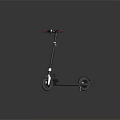 Two Modern Bicycles With Black Frame And Blue Accents For Urban Commuting