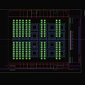 Spacious Lecture Hall With Well Arranged Gray Seats Large Screen And Modern Ceiling Design