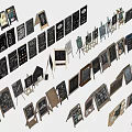 Various Wooden Frame Display Boards With Different Designs For Retail Advertising