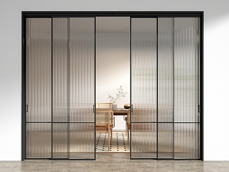 Changhong glass sliding door 3d model