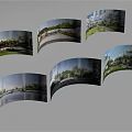 Aerial Planning Panoramic Views Of Landscape Design Road And Green Areas