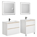 Modern Simple White Basin Cabinet 3d model