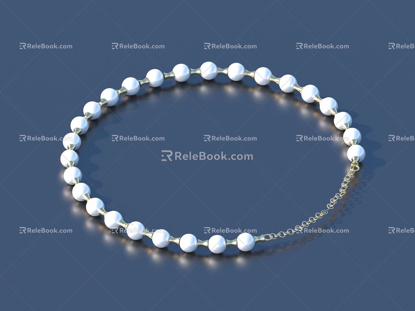 Bracelet Pearl Bracelet Jewelry 3d model