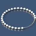 Bracelet Pearl Bracelet Jewelry 3d model