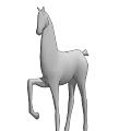 Modern Standing Horse Sculpture Ornament Decoration Piece For Home Decor