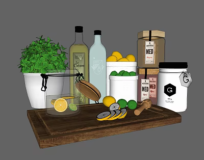 Kitchen Supplies 3d model