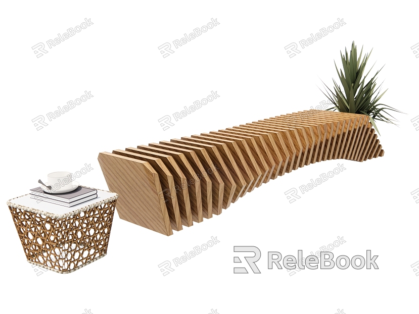 Modern Outdoor Chair Landscape Seat Outdoor Seat Leisure Seat Long Seat Shaped Seat model