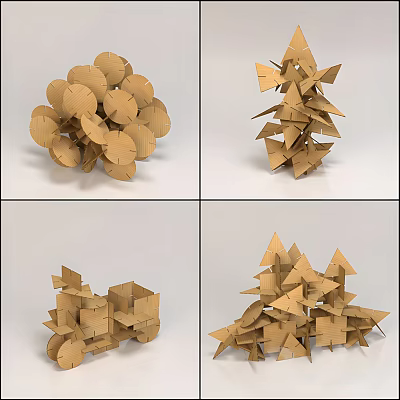 Origami toy building blocks 3d model