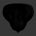Detailed Black Batman Mask With Pointed Ears And Realistic Facial Features