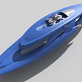 modern spaceship 3d model