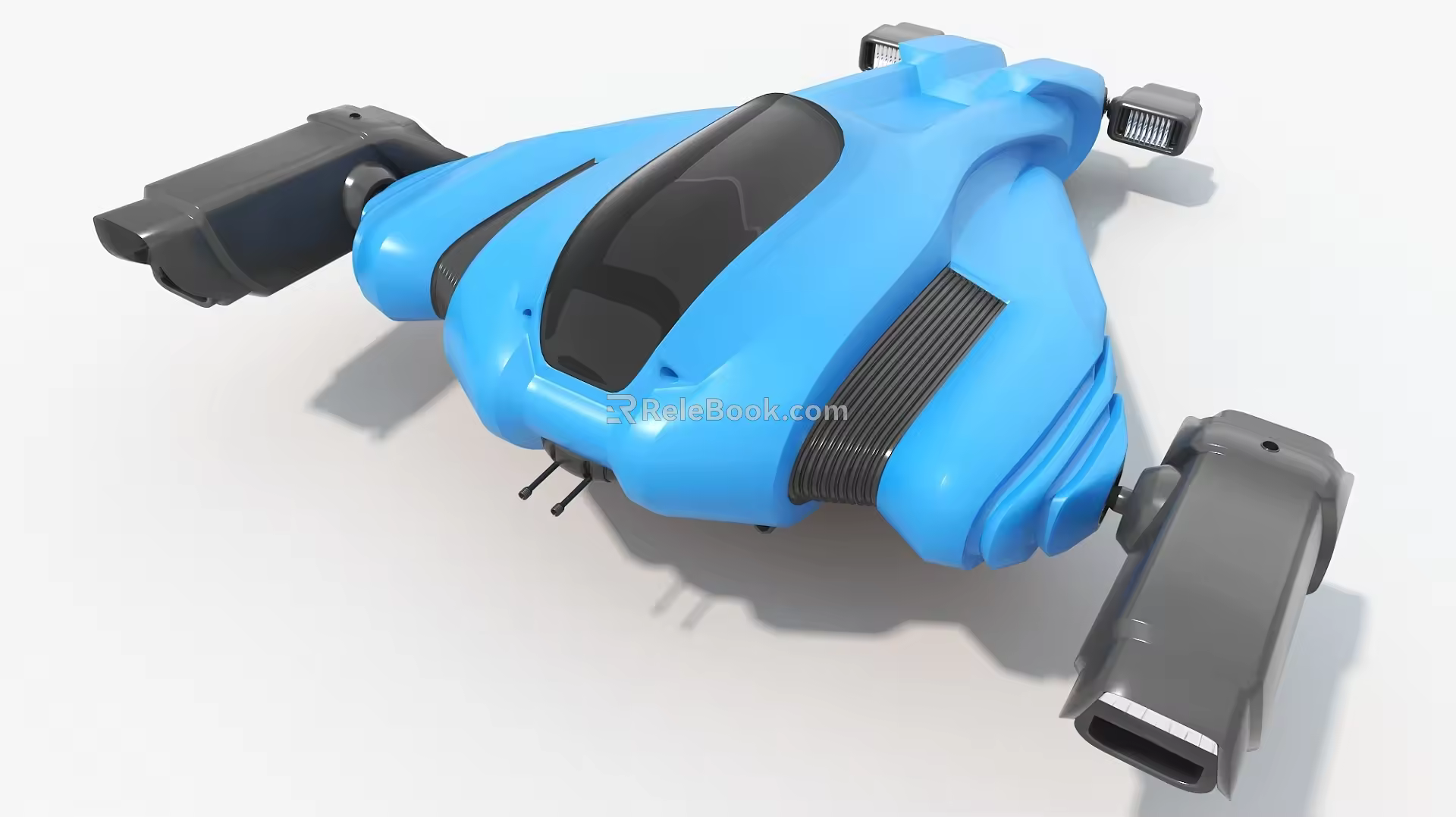 spaceship fighter sci-fi plane 3d model