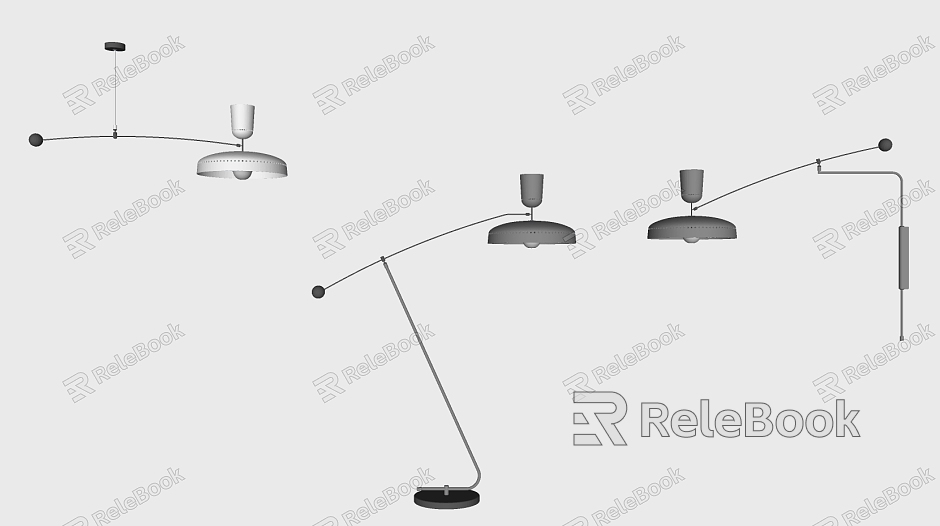 Modern lighting combination metal wall lamp table lamp floor lamp combination model