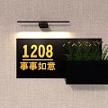 Decorative Wall Hanging Featuring 1208 Everything Goes Well Inscriptions Black Pot Green Plant Yellow Flowers