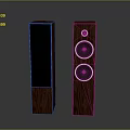 Electronic Wooden Floor Standing Speakers With Multiple Audio Drivers For Home Audio System
