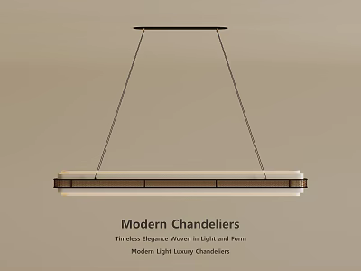 Modern Light Luxury Chandeliers With Thinlines Elegant Warm Light And Form 3d model