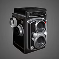 Jessica D Twin Lens Camera A Retro Household Appliance With Black Silver Finish
