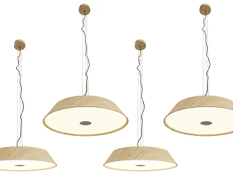 Creative Bar Chandelier Nordic Round Chandelier White Oak Chandelier Creative Glass Wood Chandelier Art Chandelier Creative Chandelier 3d model