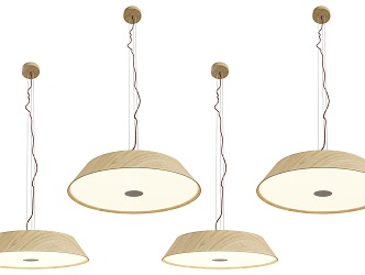 Creative Bar Chandelier Nordic Round Chandelier White Oak Chandelier Creative Glass Wood Chandelier Art Chandelier Creative Chandelier 3d model