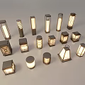 Multiple Outdoor Lights Featuring Different Designs And Decorative Styles For Exterior Use