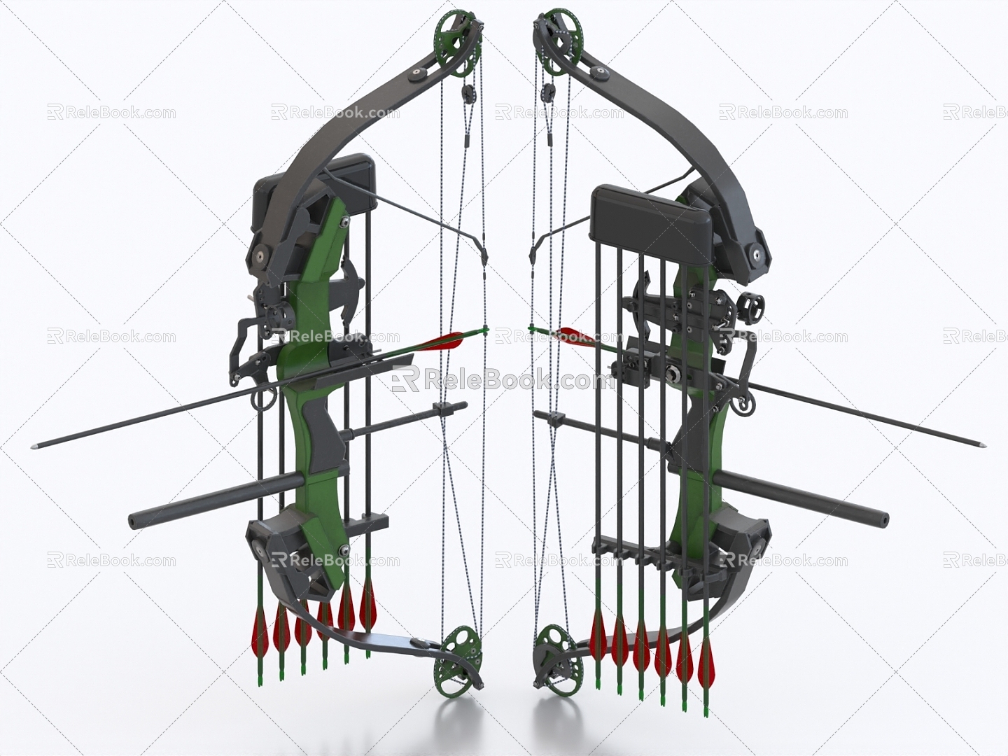 Compound Bow Pulley Bow Bow Crossbow Bow and Arrow Reverse Bow 3d model