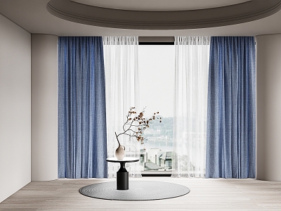 curtain fabric curtain gauze curtain fabric curtain 3d model