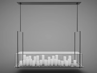 Modern chandelier 3d model