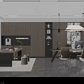 Elegant Modern Executive Office Interior With Custom Wood Storage Cabinets And Comfortable Ergonomic Work Furniture