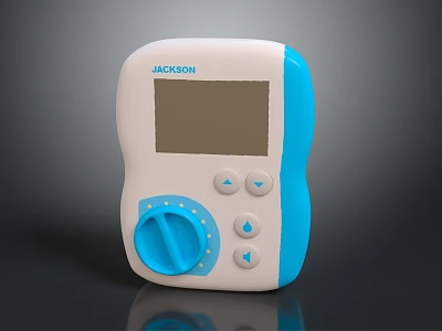 Jackson Medical Device With White Blue Design Digital Screen Control Knob And Buttons 3d model