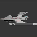 Star Trek NX 01 Starship Model With Detailed White Design And Display Stand