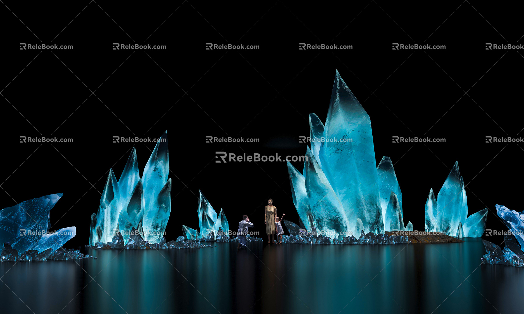 Modern beauty Chen ritual ice stone 3d model