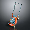 Modern Weeder Lawn Mower Lawn Mowing Machine Mechanical Tools Garden Tools 3d model
