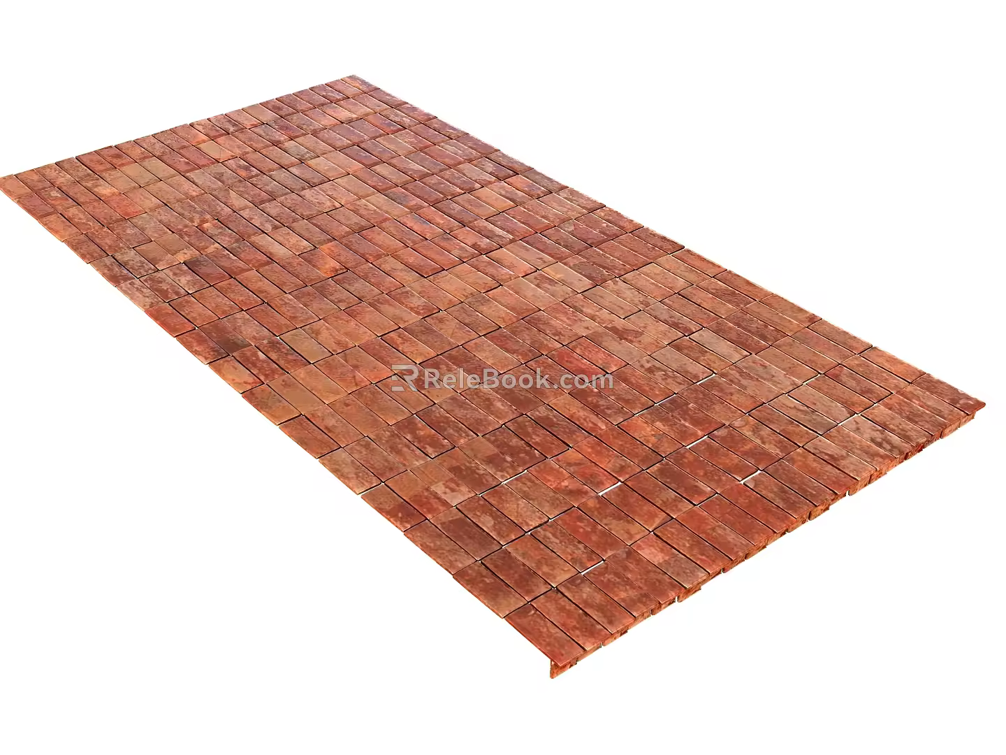 floor tile red floor tile 3d model