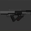 Futuristic Tactical Weapon With Rail System Ergonomic Grip And Sleek Finish