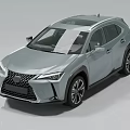 Silver Lexus SUV with Modern Sleek Exterior Design Front Grille and Alloy Wheels