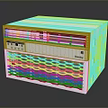 Sleek White Computer Tower With Modern Grille Design And Front Panel Controls