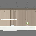 Modern Front Desk Company Lobby Reception Front Office Reception Desk 3d model