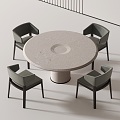 Modern leisure tables and chairs 3d model