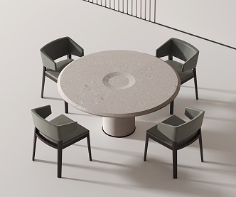 Modern leisure tables and chairs 3d model