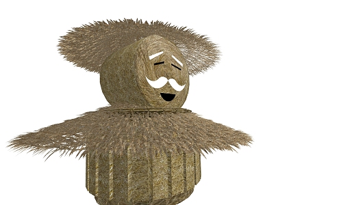 Modern scarecrow main scene scarecrow 3d model