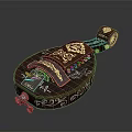 Accordion Playing Rocking String Accordion Living Articles Living Articles 3d model