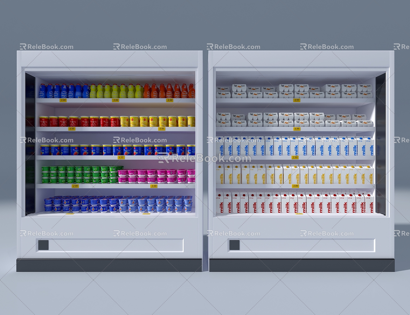 Refrigerated cabinet fresh-keeping cabinet 3d model