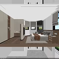 Modern Home Balcony with Glass Roof White Cabinets Treadmill and Green Plants